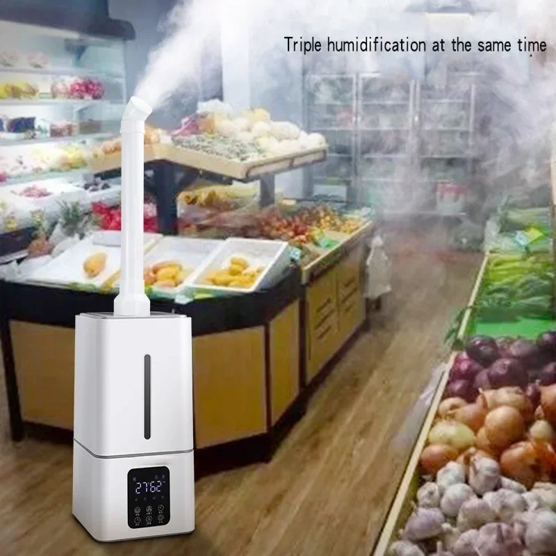 Water adding industrial humidifier household commercial ultrasonic vegetable preservation large atomizer
