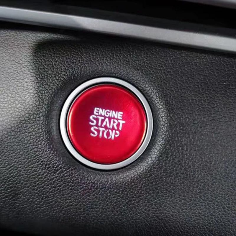 

Car Stop Engine Push Button Cover For Hyundai Tucson Elantra Stop Switch Cover Trim Interior Aluminum Alloy Accessories