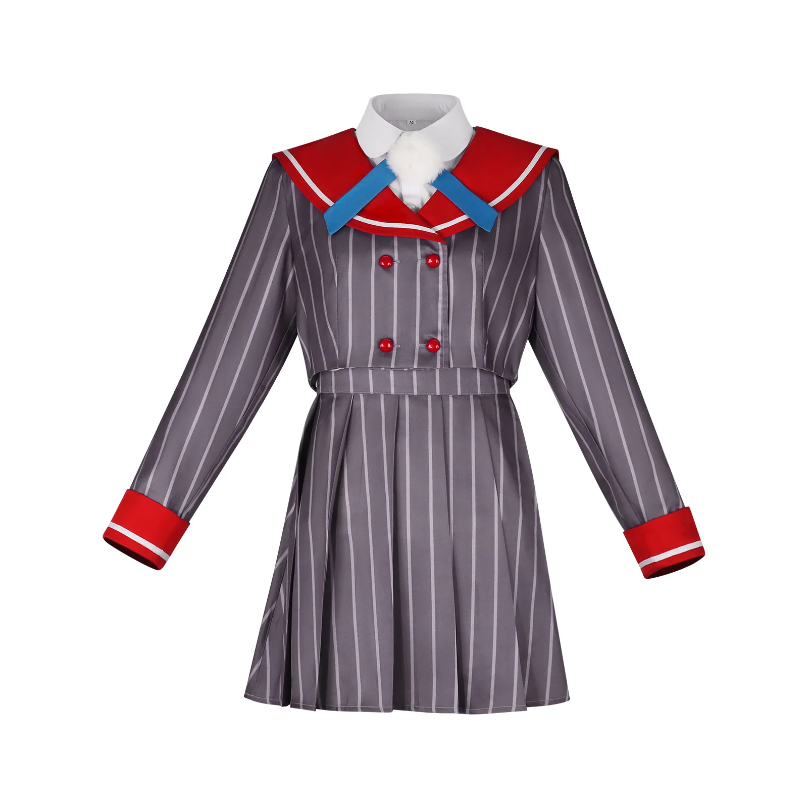 Anime Shiguree Cosplay Ui Kostüm Virtuelle Moderatorin Roter Mantel Rock JK Set für Damen Themenparty