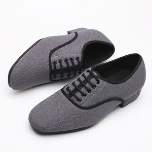 Lateinische Tanzschuhe in quadratischen Leinwand für Männer, weiche Schuhe des modernen Tanzes 12 Hauptverkäufe Rafarillo Social Shoe - №9