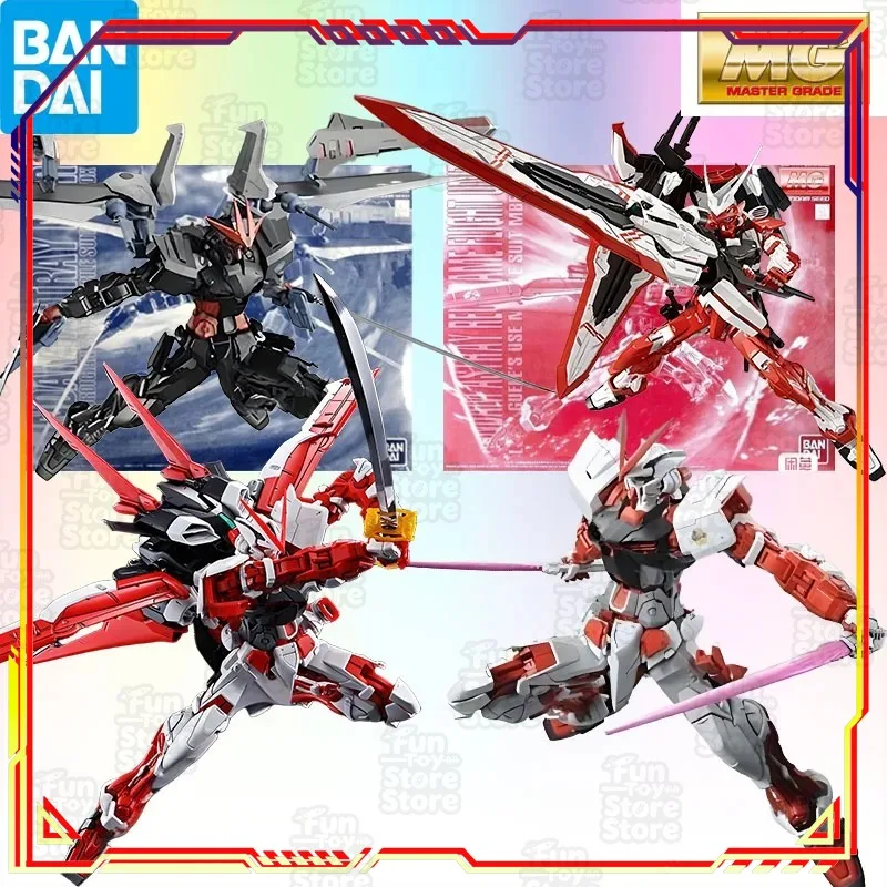 

Bandai Gundam Astray Turn Red MG 1/100 Model Kit Official Anime Action Figure Assembly Toy Gift for Boys Foam Box Included
