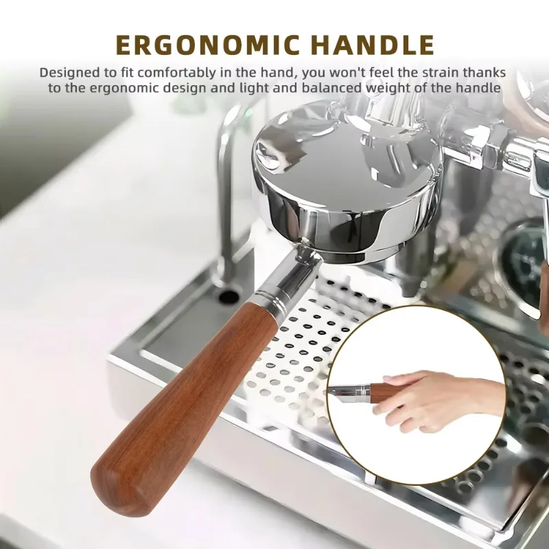 58Mm bottomless Portafilter compatible with Expobar espresso machine models for E61 heads