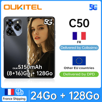 OUKITEL C50 Phone unlocked 5G-Android Smartphone 14, 24GO + 128go/1to, unlocked Smartphone 5100mAh, 50MP camera, Ec