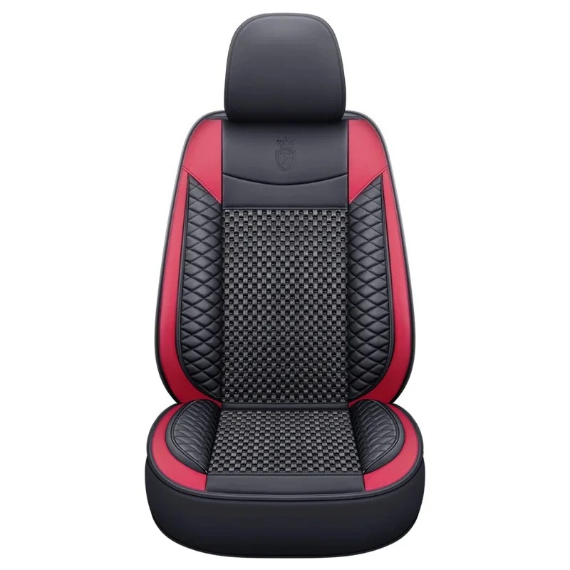 Full Set Car Seat Covers Premium Leather and ice silk Universal For Honda Fit 2 Jazz II 2008 2009 2010 2011 2012 2013 2014 2015 view 5