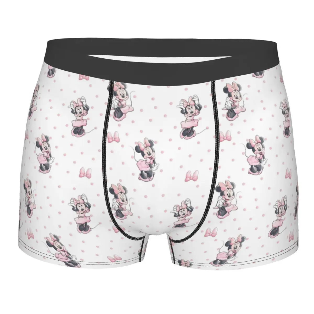 

Custom Funny Minnie Mouse Boxer Shorts For Homme 3D Print Underwear Panties Briefs Breathable Underpants