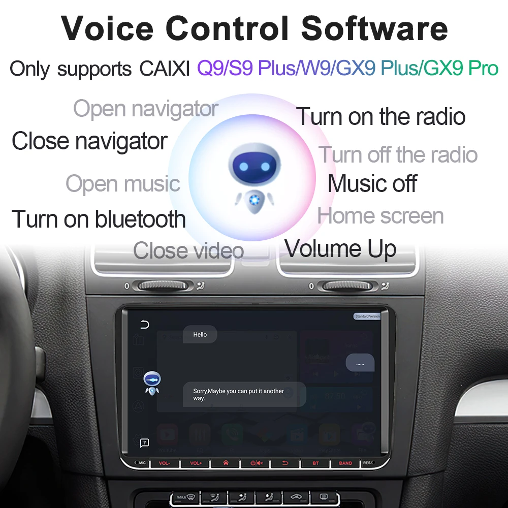 CAIXI Intelligent Voice Control Software For CAIXI Q9/S9 Plus/W9/GX9 Plus/GX9 Pro Radio