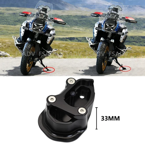 Imagen 2 del producto Para BMW R1300GS ADV R 1300 GS Adventure 2024-2026, Extensión de Soporte Lateral para Motocicleta, Base de Ampliación para Soporte Lateral, Repuesto