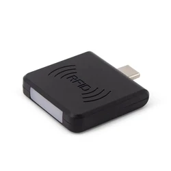 Universal Tipo C Leitor NFC para o telefone Android, 13,56 MHz IC Card Reader, ISO14443A