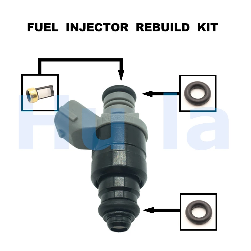 Fuel Injector Service Repair Kit Filters Orings Seals Grommets for  KIA Sephia Stufenheck FA 1.5i 1996 1997 MR988977