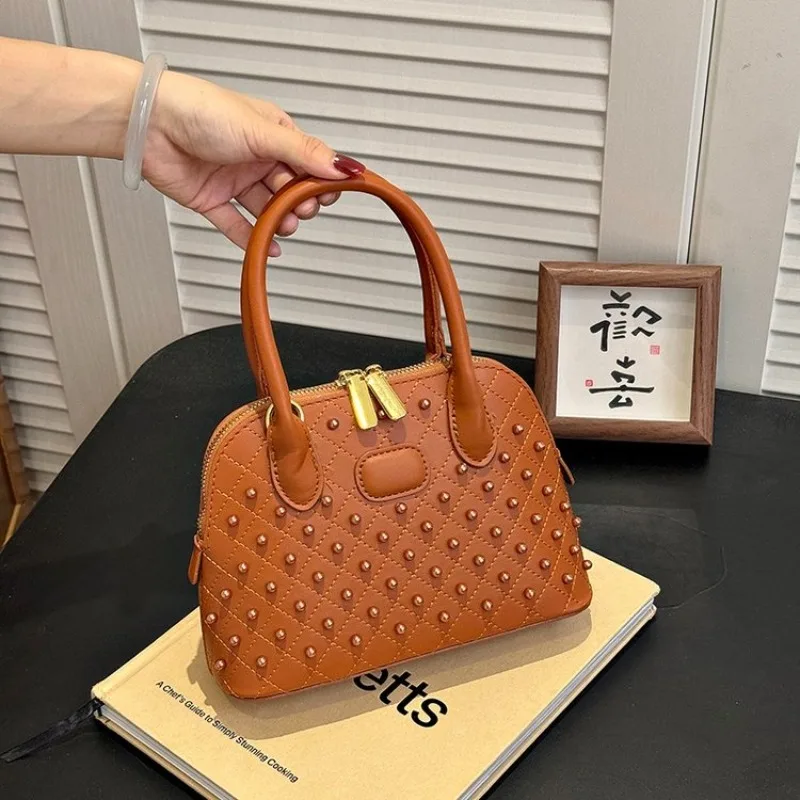 

Stylish Original Luxury Diaper Bag For Women Crossbody Bag Elegant Leather Tote Large Capacity Designer Letter Logo Simple