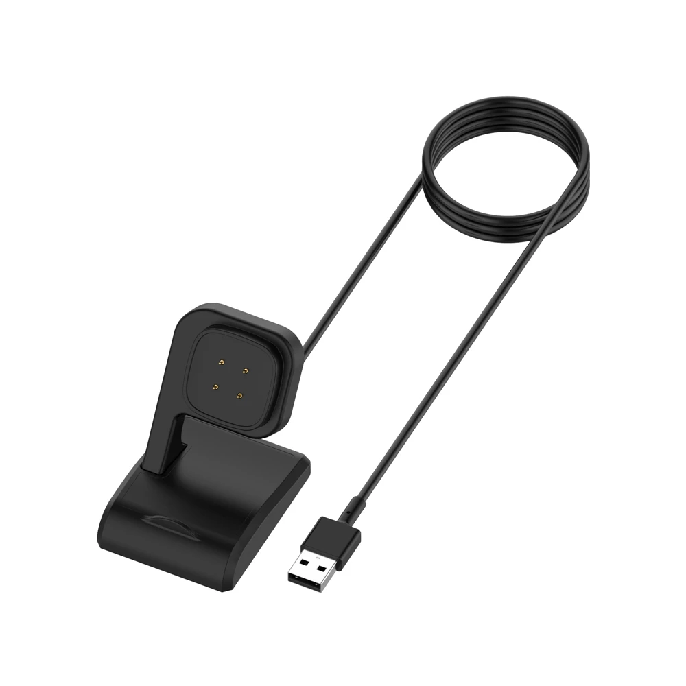 Caricabatterie USB da 1M per Fitbit Versa 4 cavo di ricarica rapida Base magnetica per Dock Base per accessori Fitbit Sense 2 Versa4