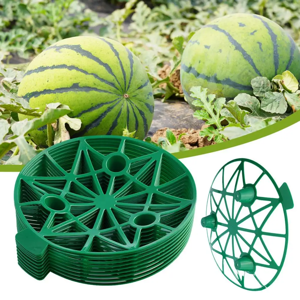 Soporte para sandía, soporte para frutas, marco de cesta, bandeja para plantas y verduras, herramientas protectoras para melón, Squash y calabaza, 10 Uds.