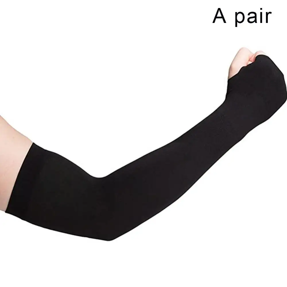 Sunscreen Cuff Arm Sleeves Summer Outdoor Cycling Arm Sleeves Cover UV Sun Oversleeves Ice Silk Covers Oversleeves