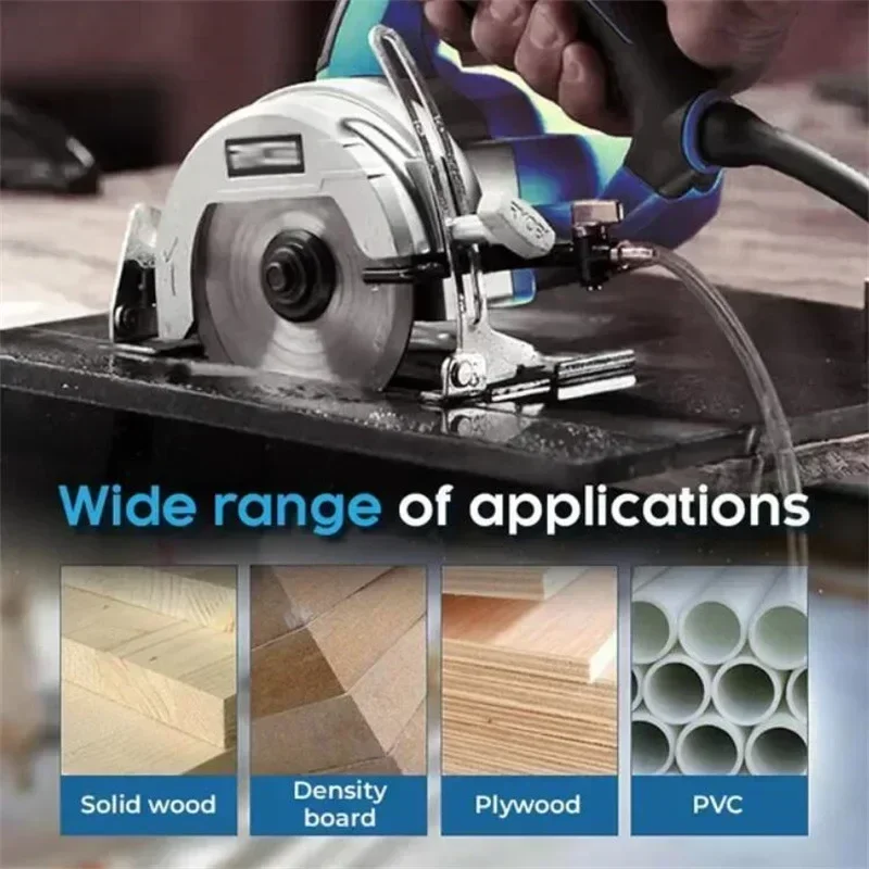 Lame de scie Double face en alliage pour le travail du bois, disque de coupe circulaire, outil de perçage rotatif pour le bois, le plastique, l'aluminium et l'acier