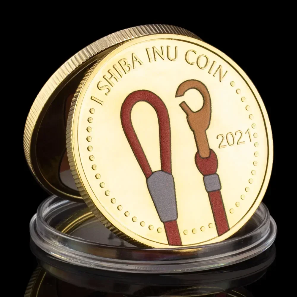Dogecoin Killer Shiba Inu SHIB تذكارية عملة CRYPTO معدن مطلية بالذهب عملات معدنية قابلة للجمع Doge Killer هدية