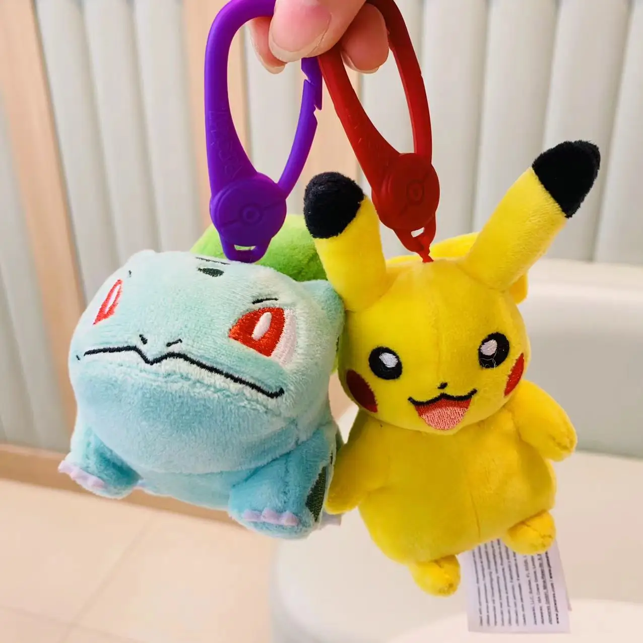 Stuffed Pokemon Charizard Bulbasaur Plush Keychain Bag Pandent and Decorations for Kids Christmas Gift