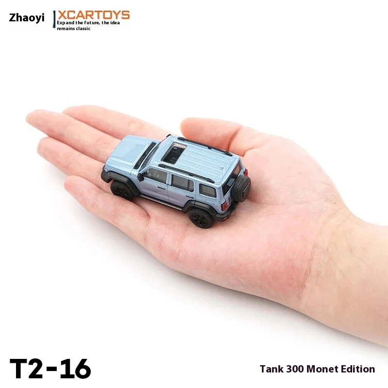 XCARTOYS1 coche de juguete de aleación a escala 64, modelo Monet Edition, caja de cristal, vehículo de juego para niños, tanque de juguete de regalo coleccionable