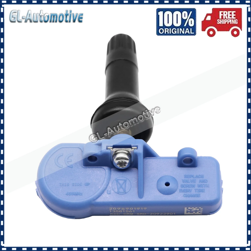 Set mit (4) TPMS 433MHZ Reifendrucksensoren für Cadillac CTS Escalade SRX Daewoo Gentra Matiz Nexia GMC Sierra Yukon Hummer H2 H3 – Detail 2