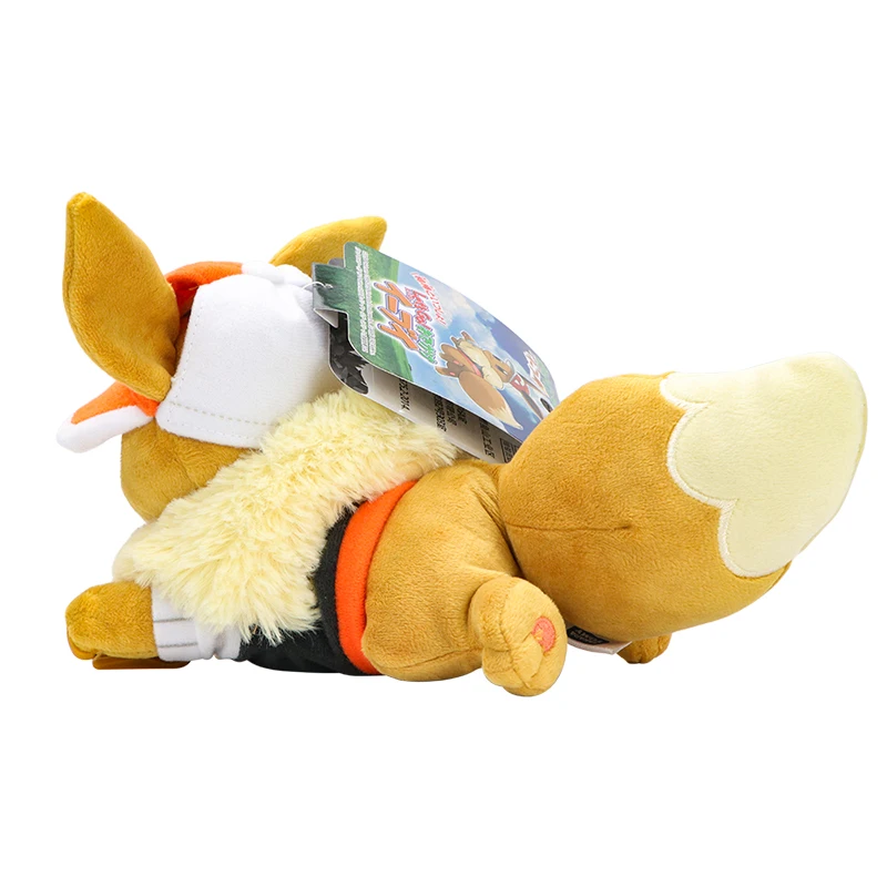 TAKARA Tomy Original Eevee Pokemon Eevee Sleeping Position Cute Cartoon Plush Toy Stuffed Doll High Quality Xmas Gifts For Kids