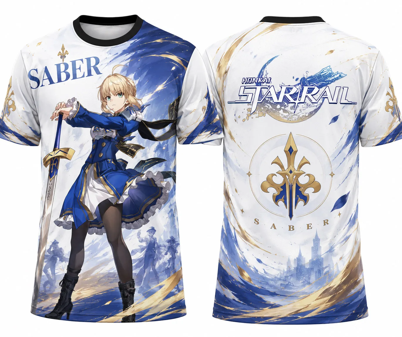 Honkai Star Rail Character 3D Print Short-sleeved T-shirt Blade Silver Wolf Evanescia Unisex Streetwear Top Men's Game Y2K Tee