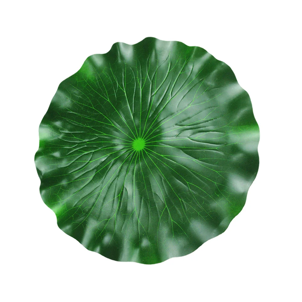 

1pc Artificial Lotus Leaves EVA Material Fish Tank Decor Garden Pond Plants Simulation Leaf Water Lily Floating FlowersAquarium