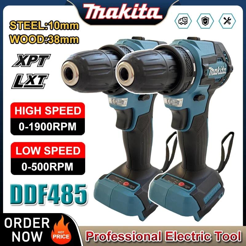 

Makita DDF485 10MM LXT Compact Cordless Tool Multi-function Screwdriver Impact Brushless Drive Rechargeable Brushless Drill