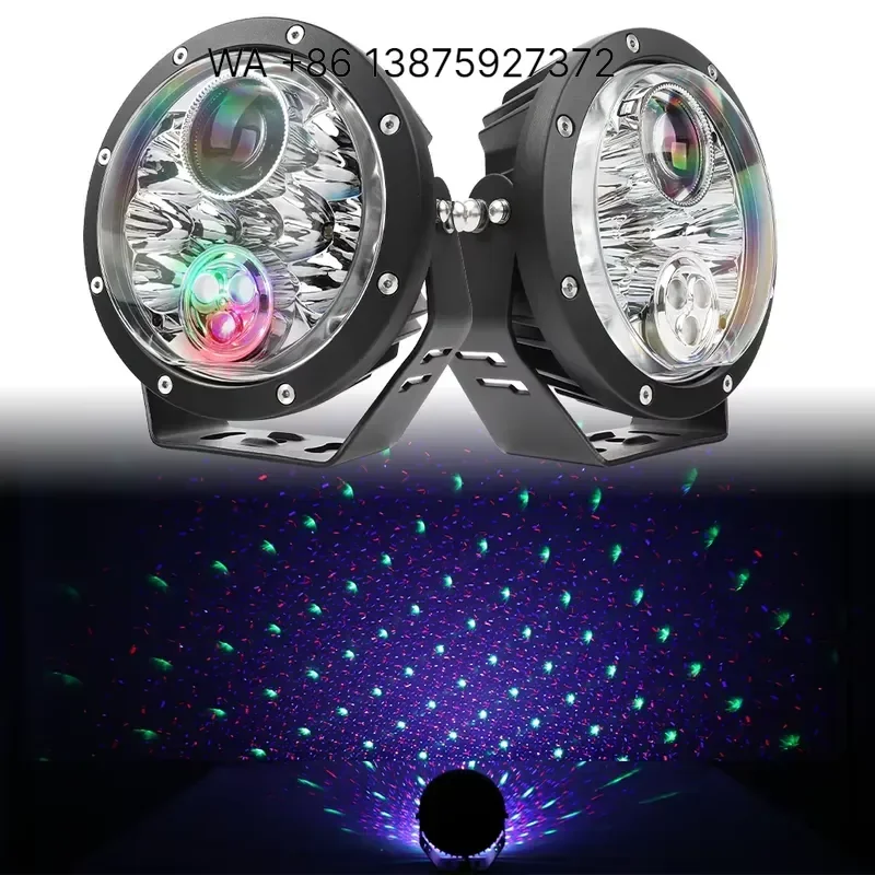 Wmwmnu 2023 New High Power 7 Inch Round LED Driving Light DRL for Truck Offroad Spotlight 4x4 Car LED Work Light 12V 24V