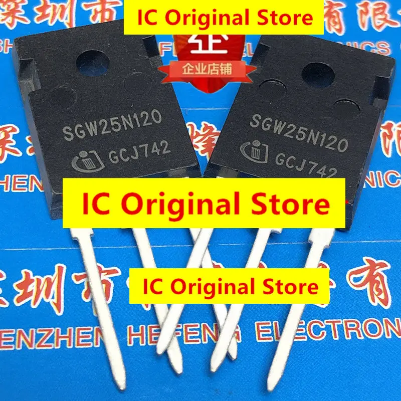 SGW25N120 New Import Spot TO-247 1200V 25A Induction Cooker Power Tube IGBT Tube Power Transistor 25N120