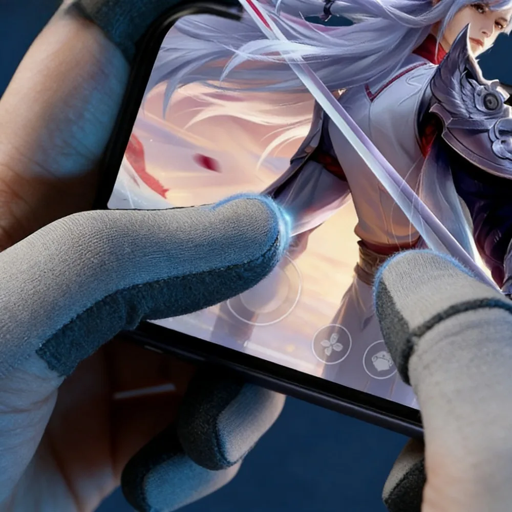 

Anti-Sweat Gaming Finger Sleeve Breathable Fingertip Cover for PUBG & Mobile Games