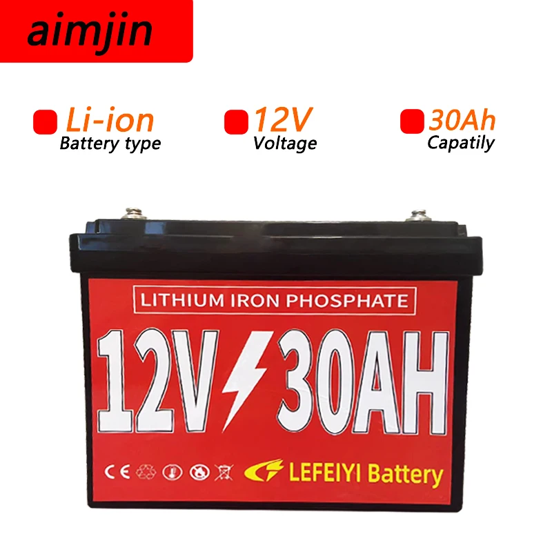 

12V 30Ah Lithium-ion Rechargeable Battery Pack for Children's Toy Car, Solar Street Lights Andother Small Equipment Power Supply