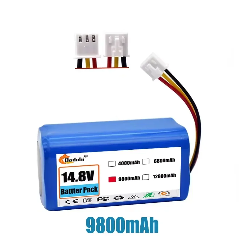 14.4V 12800mAh 18650 li-ion batterij Voor LIECTROUX C30B XR500 E30 Voor PROSCENIC 800T 830P 820P 820T 820S Robot Stofzuiger
