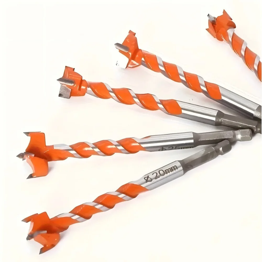 16–25 mm Hartmetall-Forstner-Bohrer-Set – 1/4 Zoll Sechskantschaft für Schrankscharniere und Holzbohren |   Scharnier-Installer mit verlängerter Länge