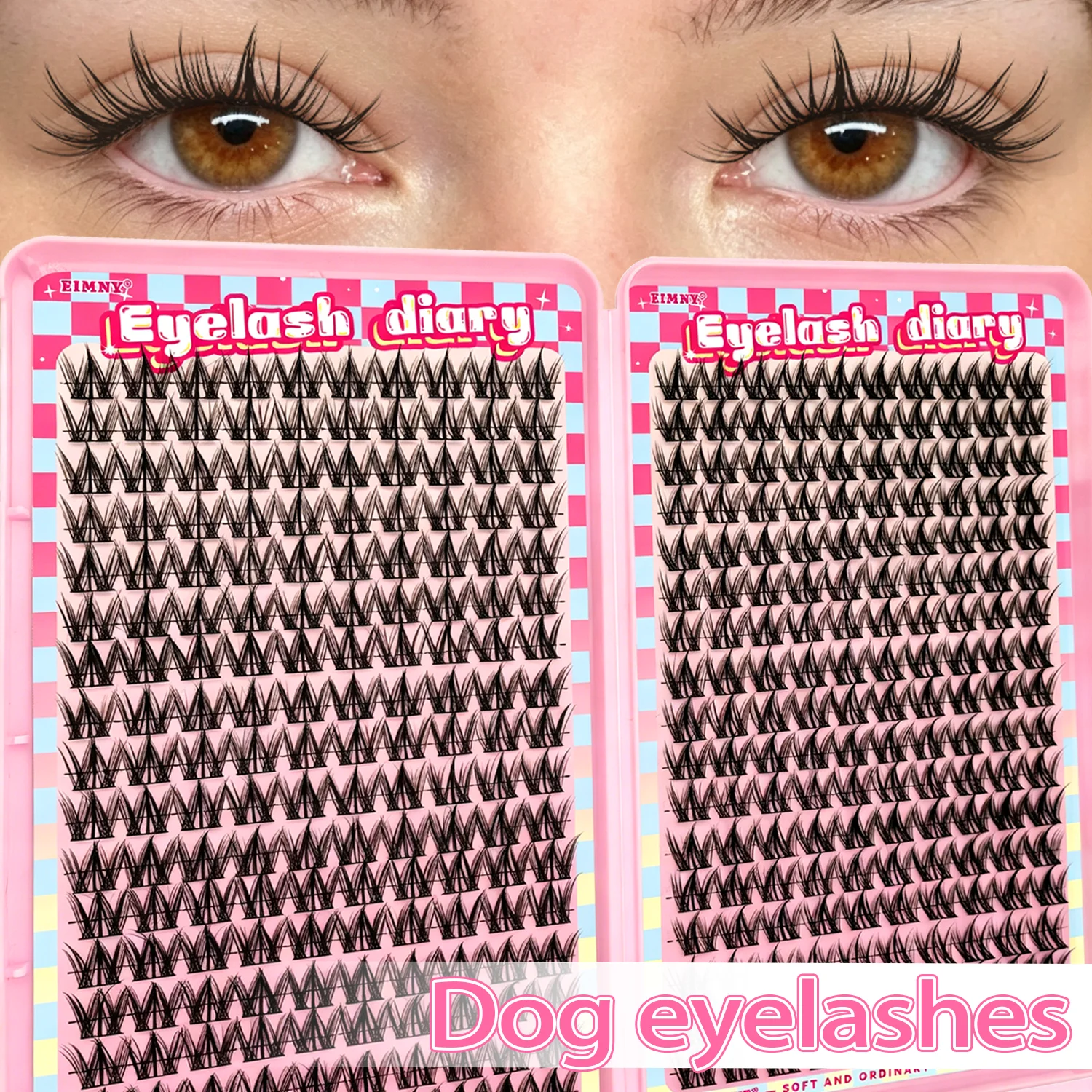 EIMNY Tierbasierte Falsche Wimpern, Wiederverwendbare Einzelwimpern, Bequem, Natürlich Flauschiger Look für Tägliche Anlässe, Partys und Verabredungen – Detail 8