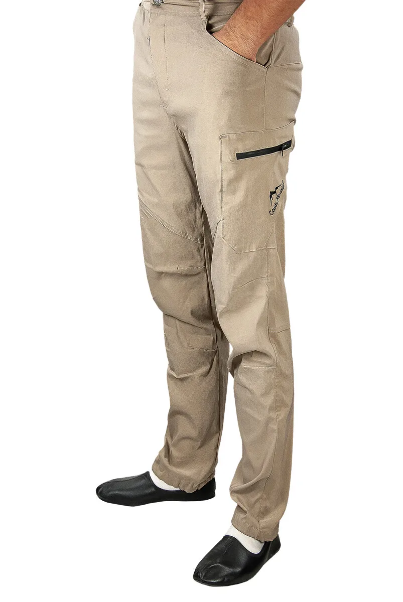 

IQRAH Winter Outdoor Lycra Normal Cut Pants Beige