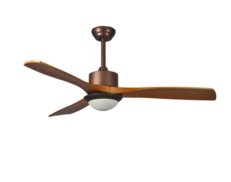 Ceiling Fan solid wood Ceiling Lamp with 52'' Ceiling Fan Bedroom Lamp Living Room Office