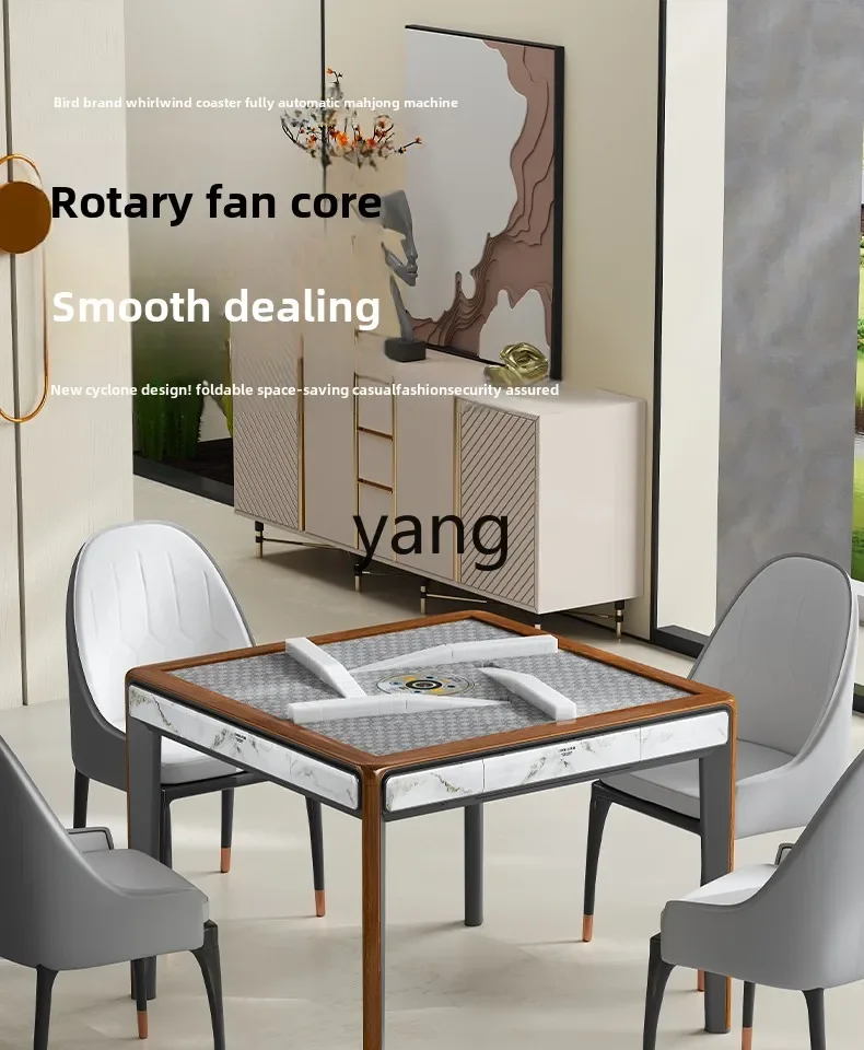 xyy whirlwind roller coaster mahjong machine dining table dual-purpose bass folding mahjong table
