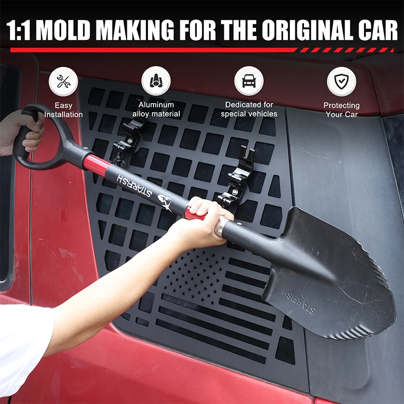 Support de pelle d'ingénierie de panneau de nid d'abeille de fenêtre latérale de coffre de voiture en aluminium pour Land Rover Freelander 2 2007-2015 accessoires de voiture