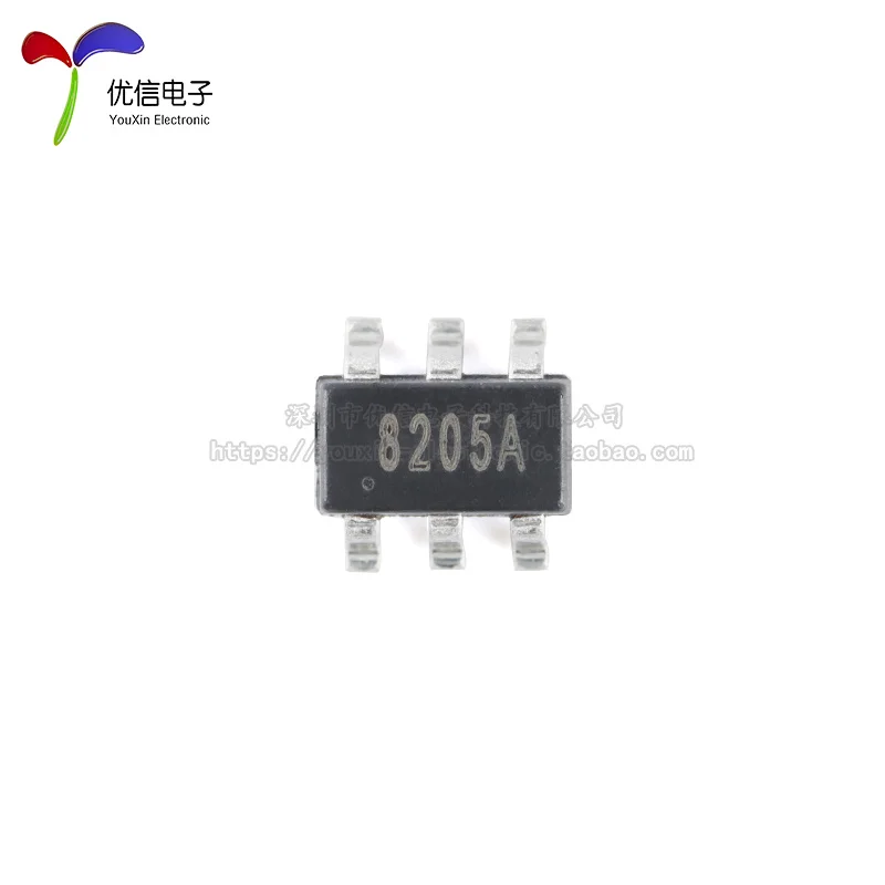 Originele Echte Umw 8205a Sot-23-6 20V/5a Dual N-Channel Mos (Veldeffect Transistor) Chip