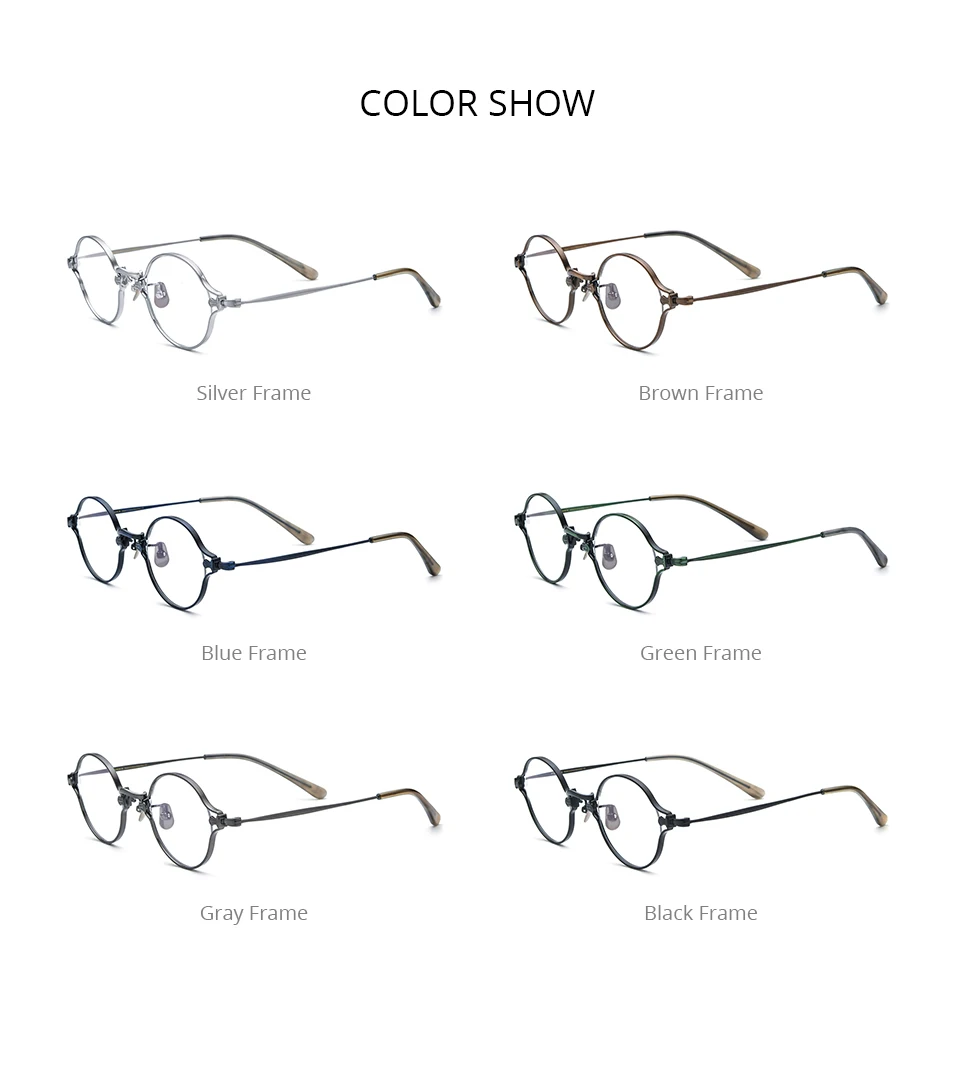 FONEX Titan Brille Rahmen Männer Drand Design Retro Quadrat Brillen Frauen Vintage Japanische Brille Ultraleicht Brillen MN186 – Detail 19
