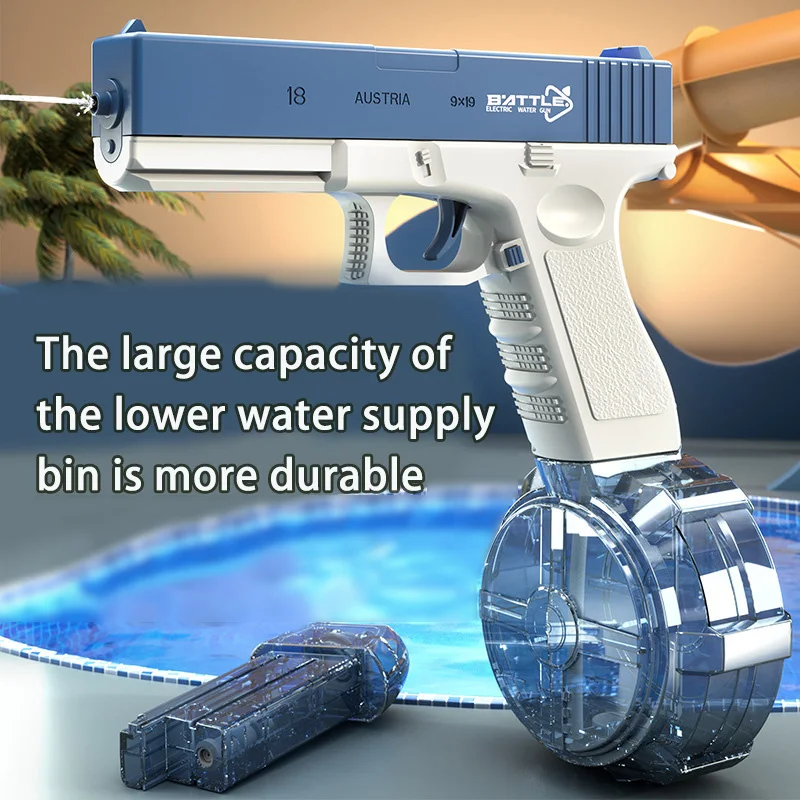 مسدس مياه محمول باليد للأطفال في الهواء الطلق ، ألعاب صيفية بدون بطارية ، أنشطة الوالدين والطفل