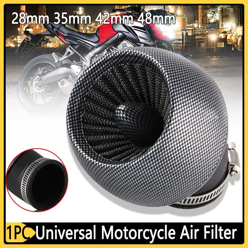 Motorcycle Air Intake Filter Cleaner 28mm 35mm 42mm 48mm Motorcycle Air Filter for Yamaha GP110 100cc 125cc Mopeds Qiaoge JOG