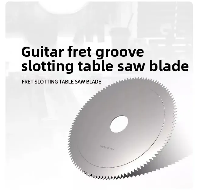 0.58mm Guitar Fret Slotting Saw Blade Table Saw Blade for Electric Acoustic Guitar Fret Wire Slot Repair Replacement Luthier