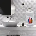 

Corner Shelf 360 Rotating Triangle Rack Bathroom Storage Holder Organizer Sink