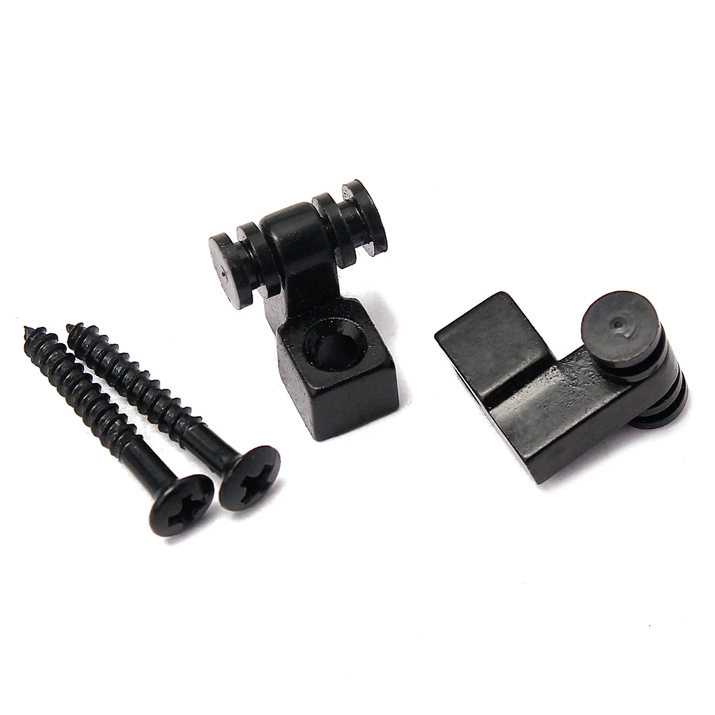 

2pcs GE05 Musical Instruments Accessories Metal Roller String Tree Retainer For Electric Bass Guitar Parts Accessories (Black)