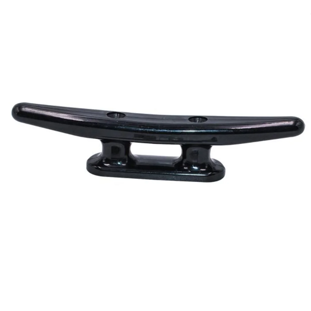 WF-Black Nylon Boat Cleat 6 Inch - Rope Cleat, Kayak, Boat Dock Cleats - Perfect For Marine, Deck, Nautical Decor