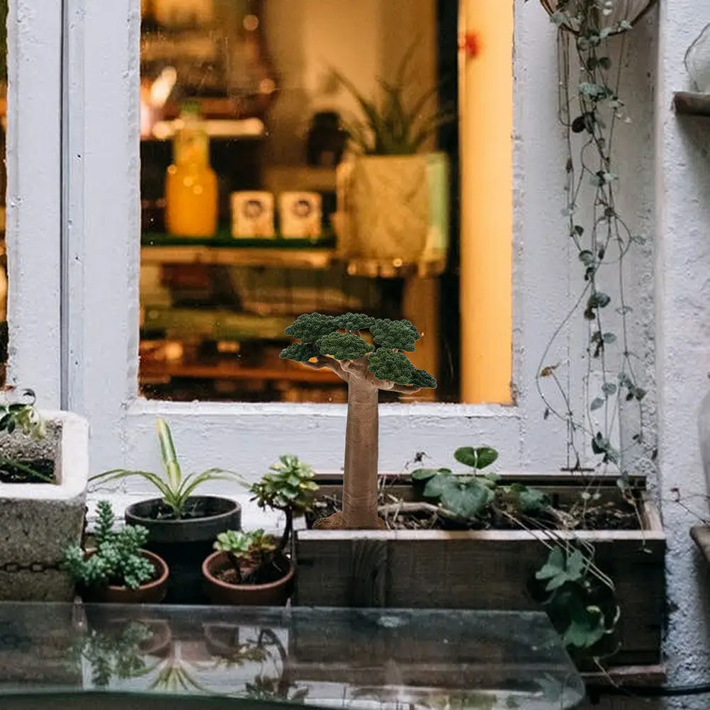 

Набор из 3 миниатюрных деревьев баобаба: имитация растений для ландшафтного дизайна, декор для песочниц и архитектурных макетов