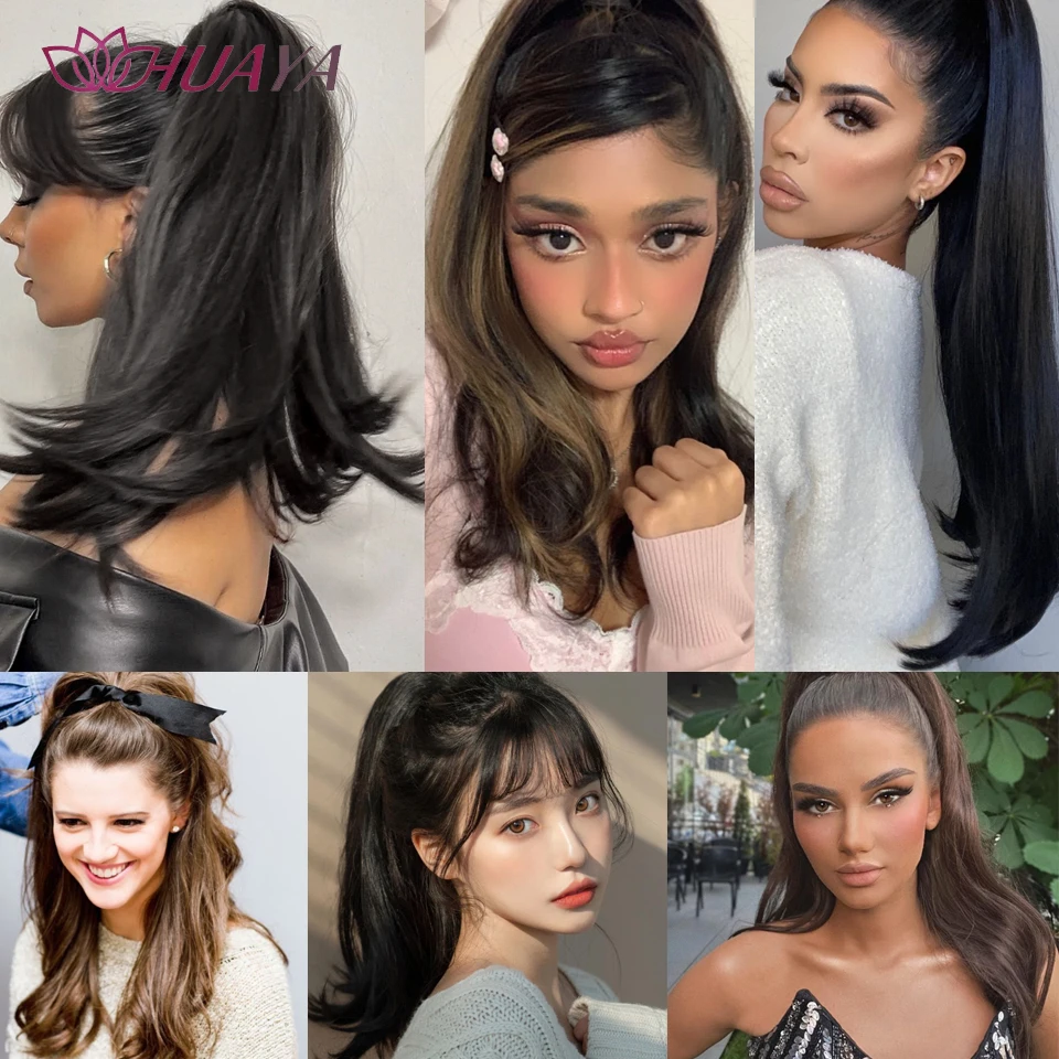Short Tail Micro-Roll Drawstring Ponytail Synthetic Hair
