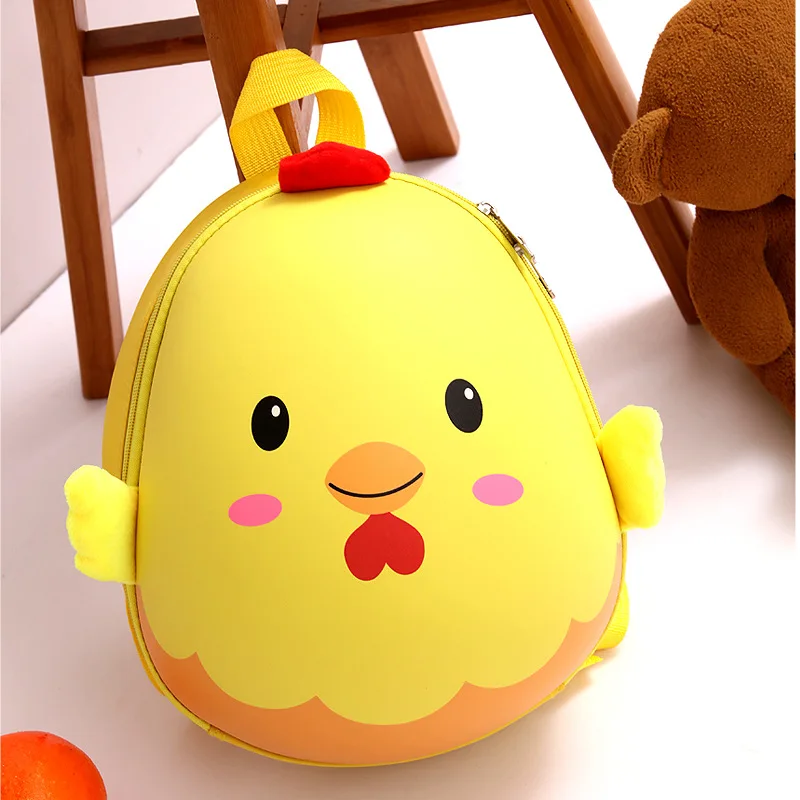 Chicken School Bag Kids Backpack Hard Shell Backpack Cartoon Cute Mini Shoulder Bag Kids Cute Bag