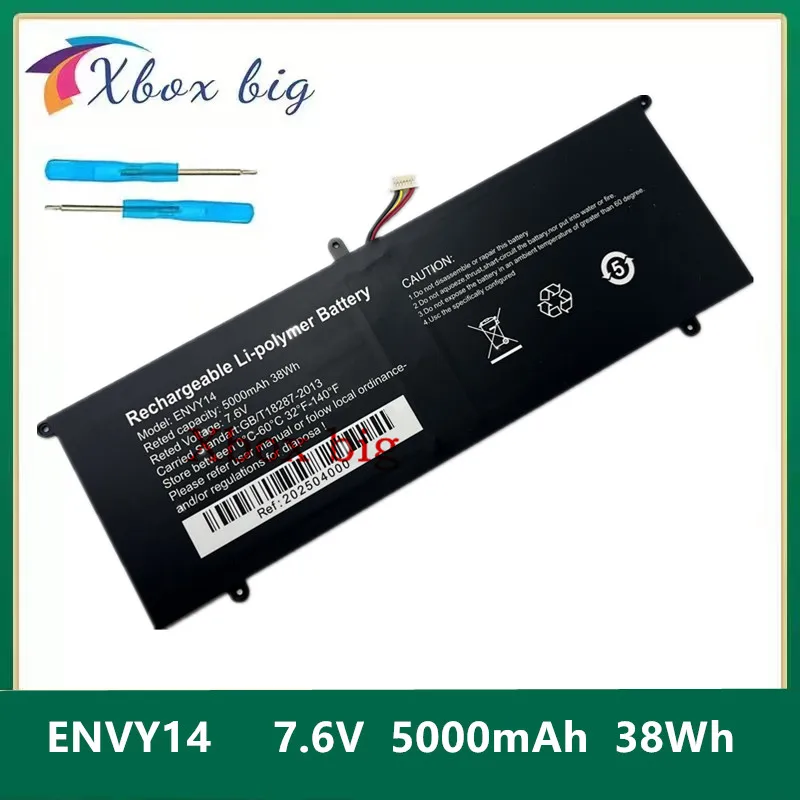 

ENVY14 Laptop Battery For Echips Envy 14 NX140A-R 4081240P 7.6V 5000mAh Ipason SmartBook P2 P2X P147JBN51 P147JBN52 Notebook