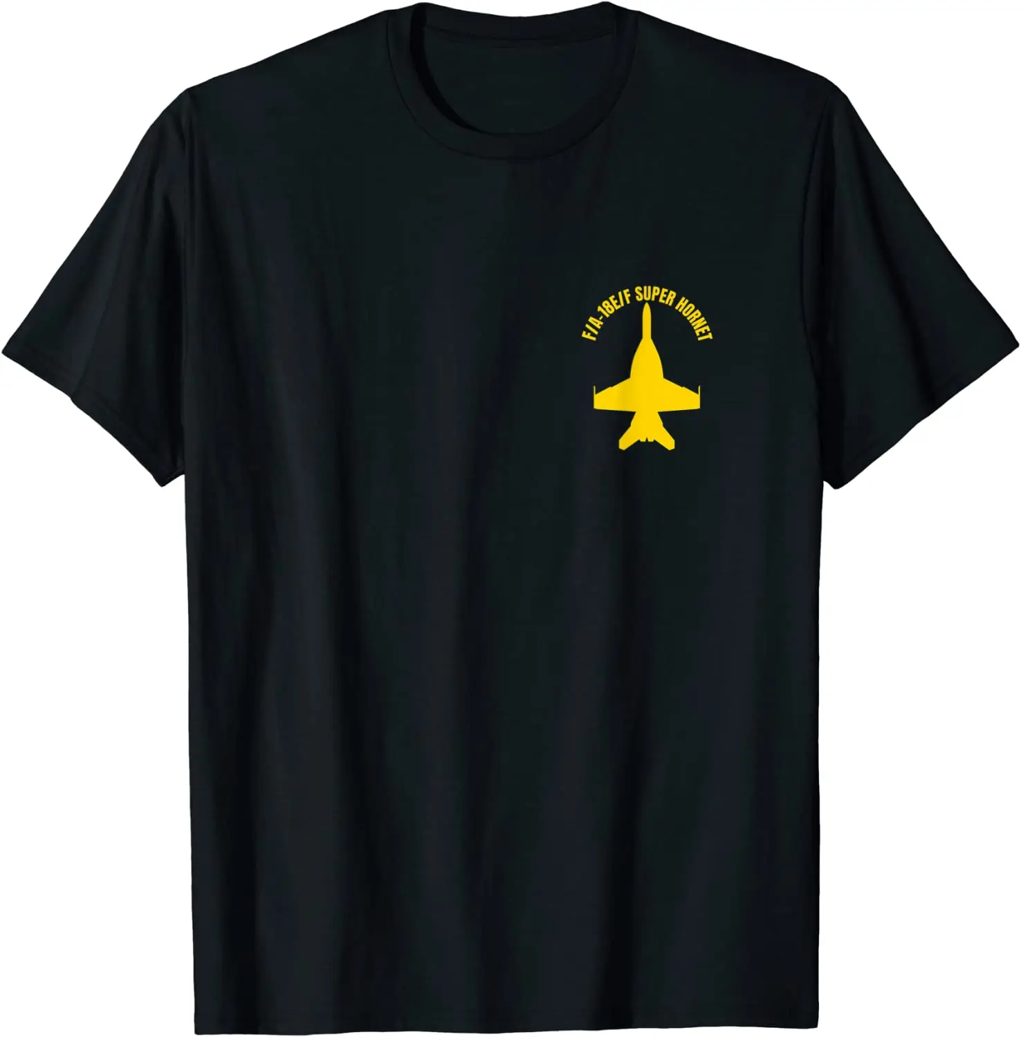 F/A-18 E/F Super Hornet Fighter Attack Jet on Front and Back T-Shirt Short Sleeve Casual Cotton O-Neck Men TShirt